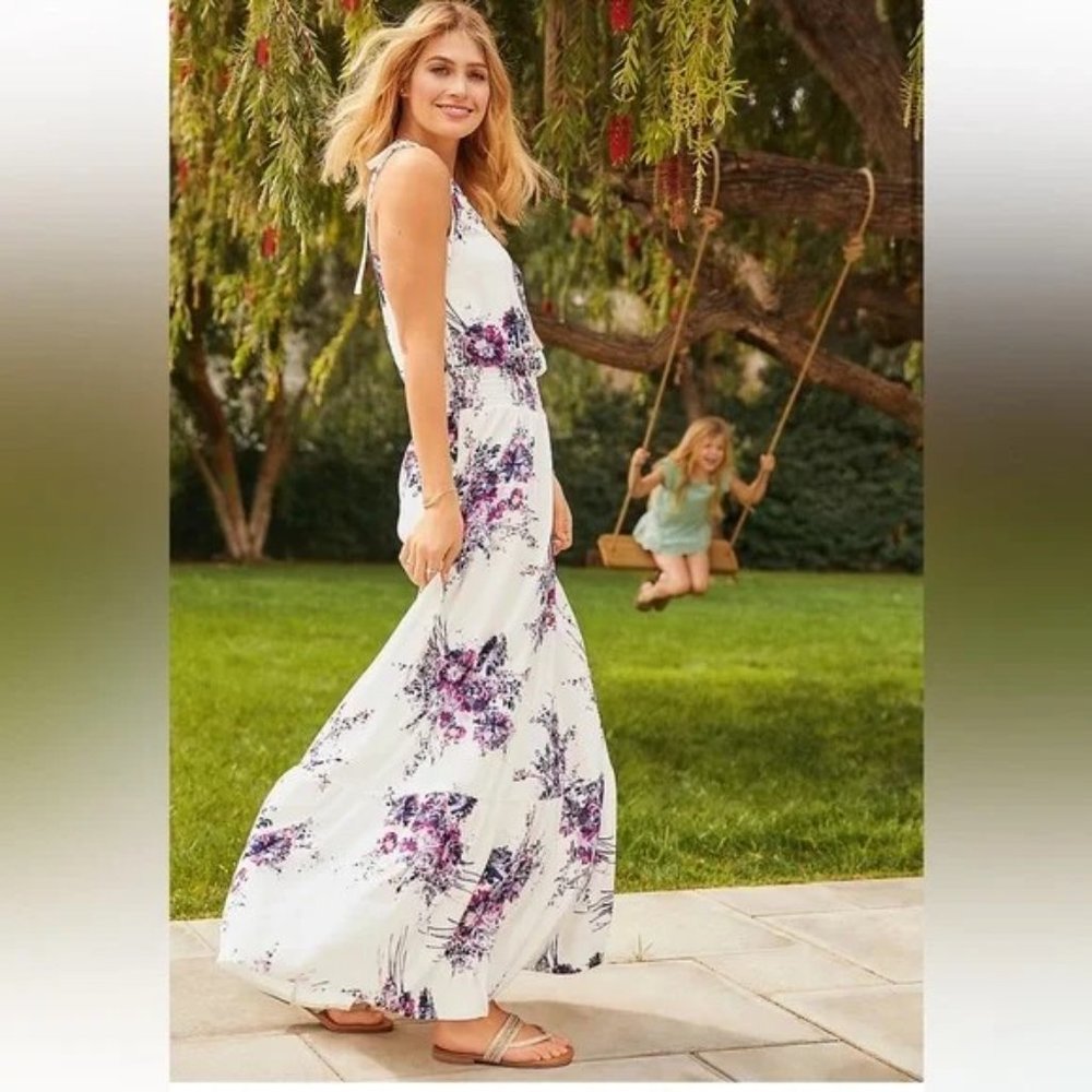 NEW Maurice’s Smocked Waist Floral Maxi Dress , Size L